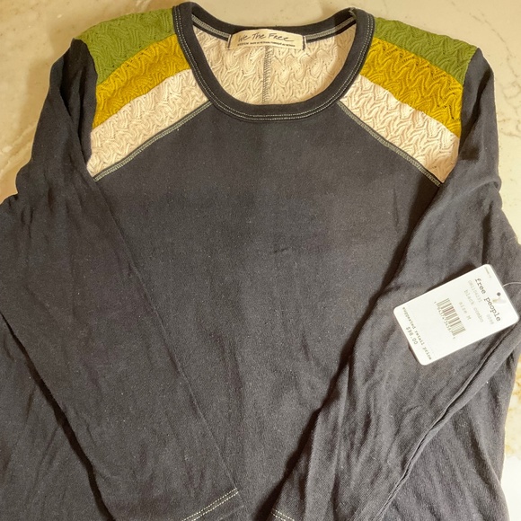 Free People We the free In Rainbows Crochet Top NWT - MEDIUM - Picture 3 of 4